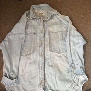 Zara Light Blue Denim Shirt